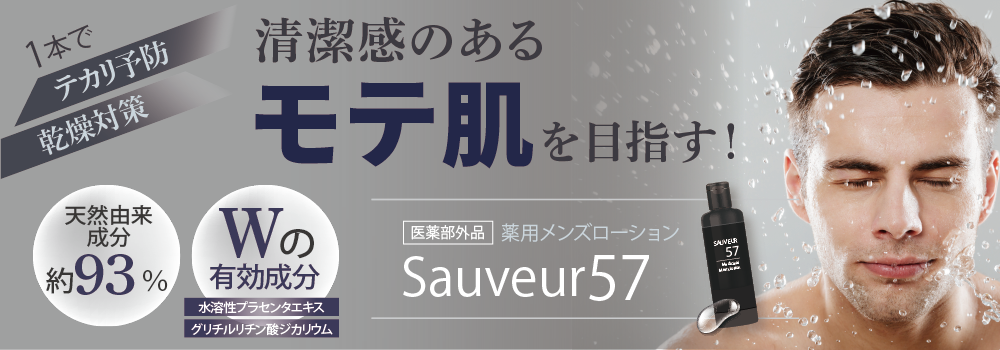 敏感で肌悩みが多いメンズ肌のために生まれた薬用ローション！